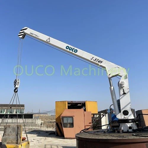 1.5t 4m rechte boom marine offshore kraan eenvoudige structuur