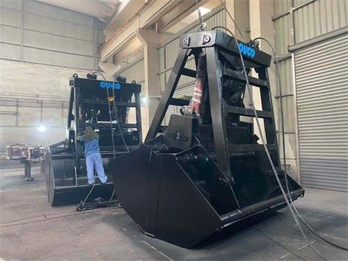Clamshell grijpemmer Gecertificeerde 12 cbm hydraulische draadloze radiografisch bestuurbare grijpemmer